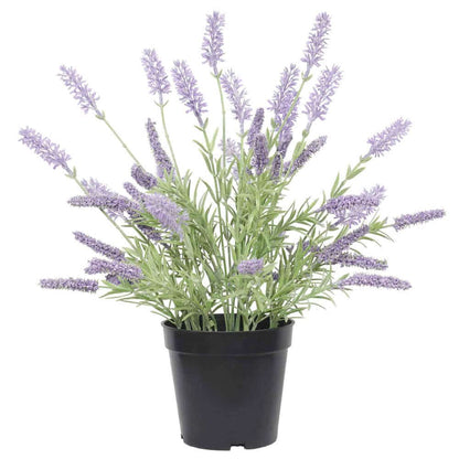 Potted Artificial Lavender Plant 40cm - Indoor/Outdoor, Elegant Decor