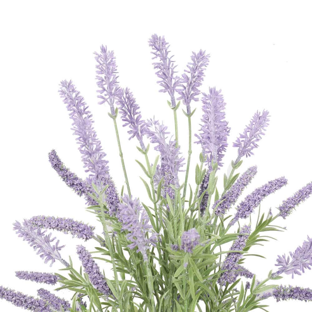 Potted Artificial Lavender Plant 40cm - Indoor/Outdoor, Elegant Decor