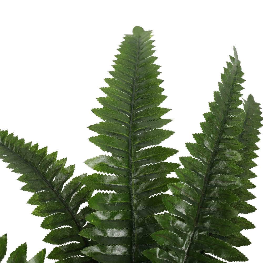 Nearly Natural Potted Boston Fern 50cm High 70cm Wide - Life-Like Foliage - SuperSaverAU - view 3