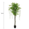 Premium Artificial Hanging Plant Arrangement 100cm x 30cm, Tropical Flowers, Low Maintenance - SuperSaverAU - view 2