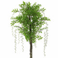 Premium Artificial Hanging Plant Arrangement 100cm x 30cm, Tropical Flowers, Low Maintenance - SuperSaverAU - view 3