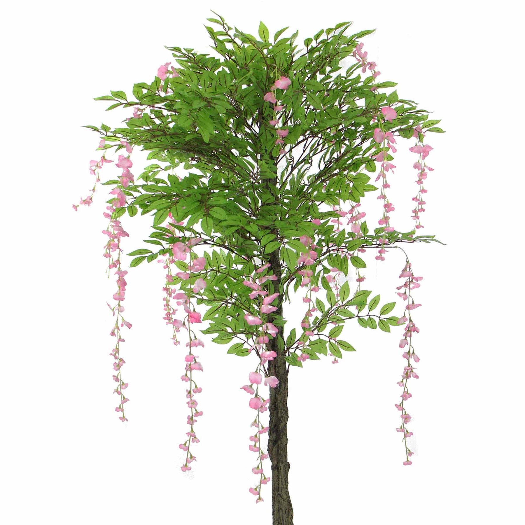 Faux Flowering Pink Wisteria Tree 180cm - Maintenance-Free Indoor Elegance - SuperSaverAU - view 3