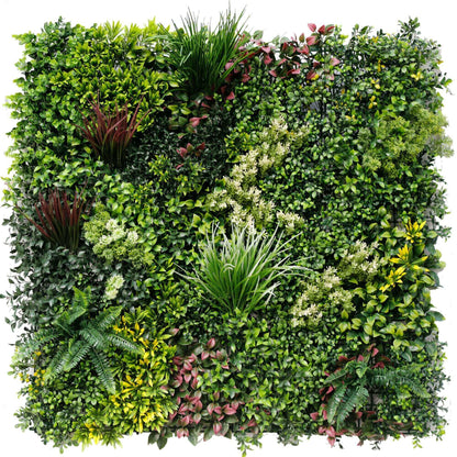 Evergreen Rainforest Green Wall Sample 25cm x 25cm UV Resistant, Customizable