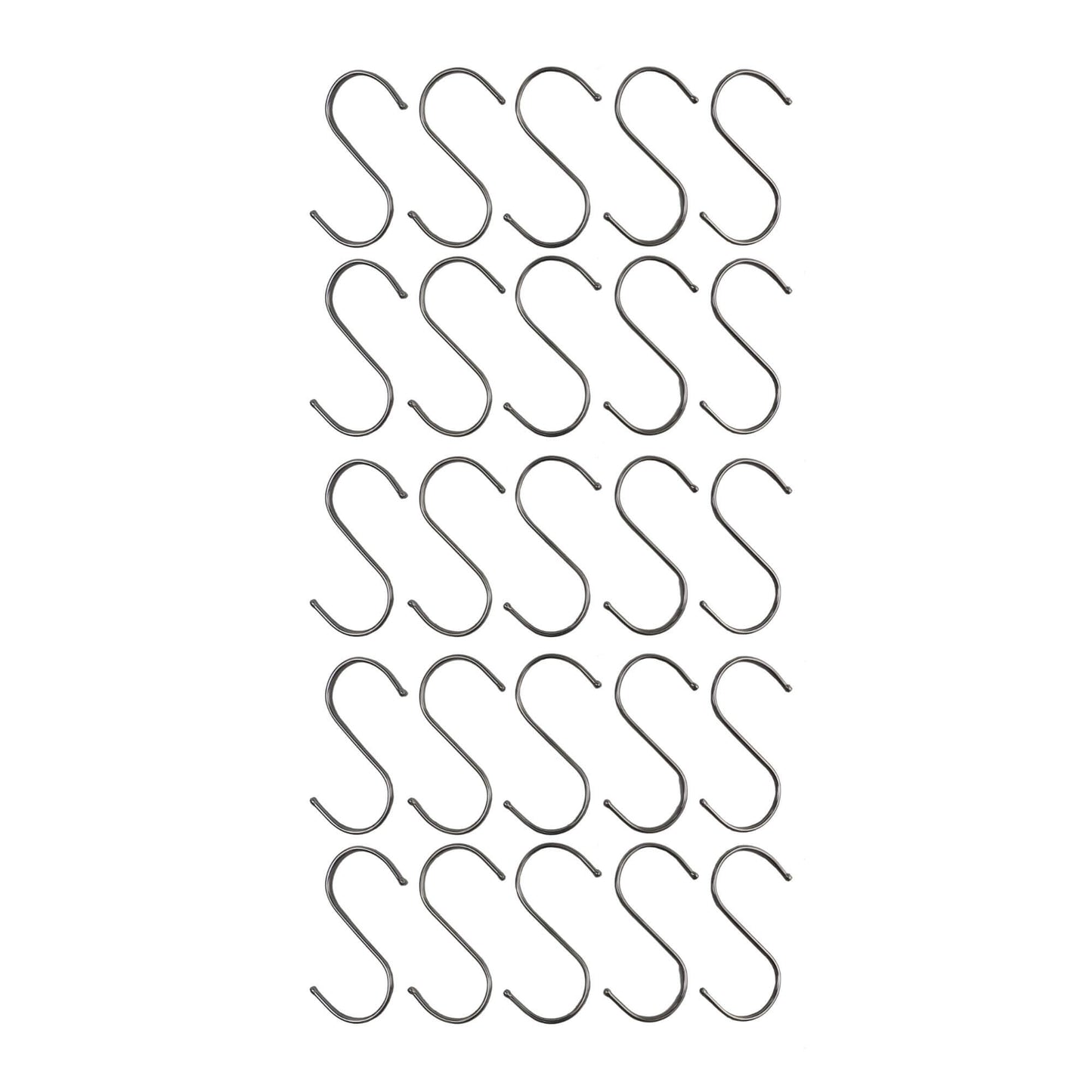 Stainless Steel S Hooks 12cm x 6cm, 25 Pieces - Durable, Versatile, Safe