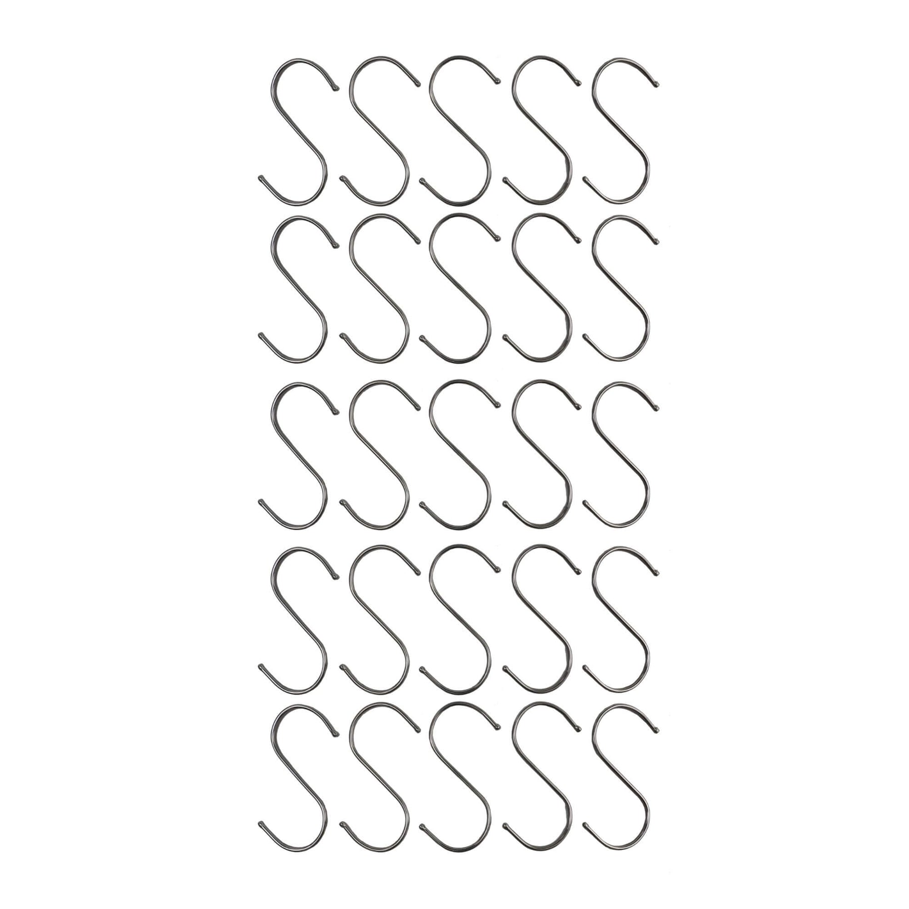 Stainless Steel S Hooks 12cm x 6cm, 25 Pieces - Durable, Versatile, Safe - SuperSaverAU - view 1