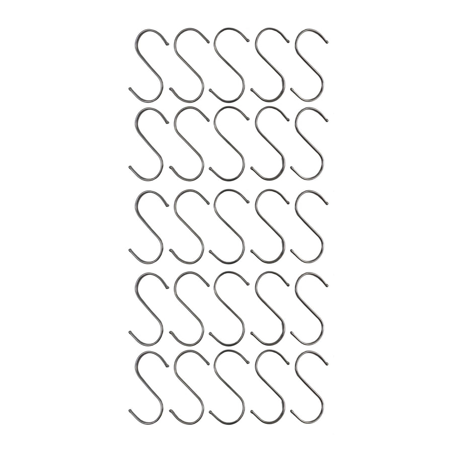 Stainless Steel S Hooks 12cm x 6cm, 25 Pieces - Durable, Versatile, Safe - SuperSaverAU - view 1