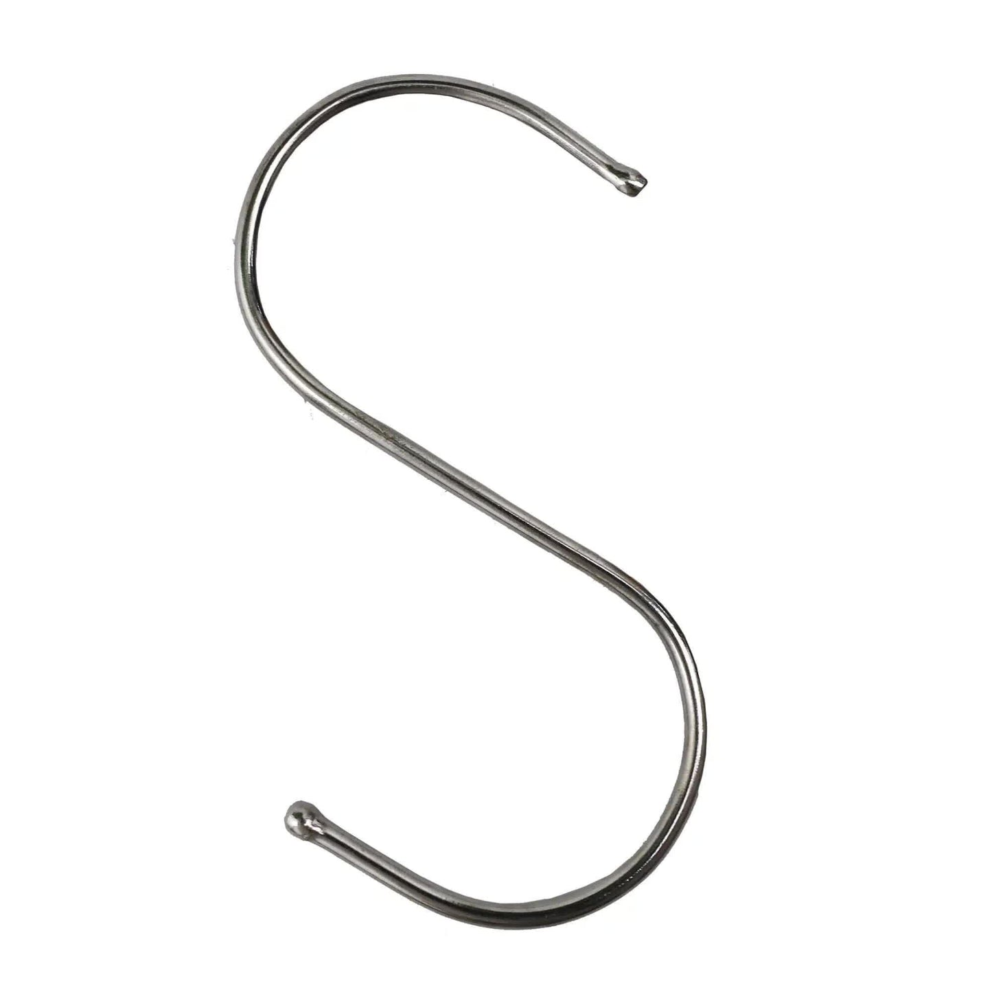 Stainless Steel S Hooks 12cm x 6cm, 25 Pieces - Durable, Versatile, Safe
