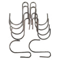 Stainless Steel Hanging Hooks 9cm x 7cm - 10 Pieces for Easy Green Wall Hanging - SuperSaverAU - view 1