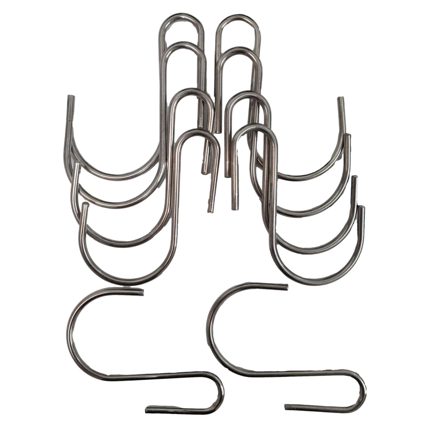 Stainless Steel Hanging Hooks 9cm x 7cm - 10 Pieces for Easy Green Wall Hanging