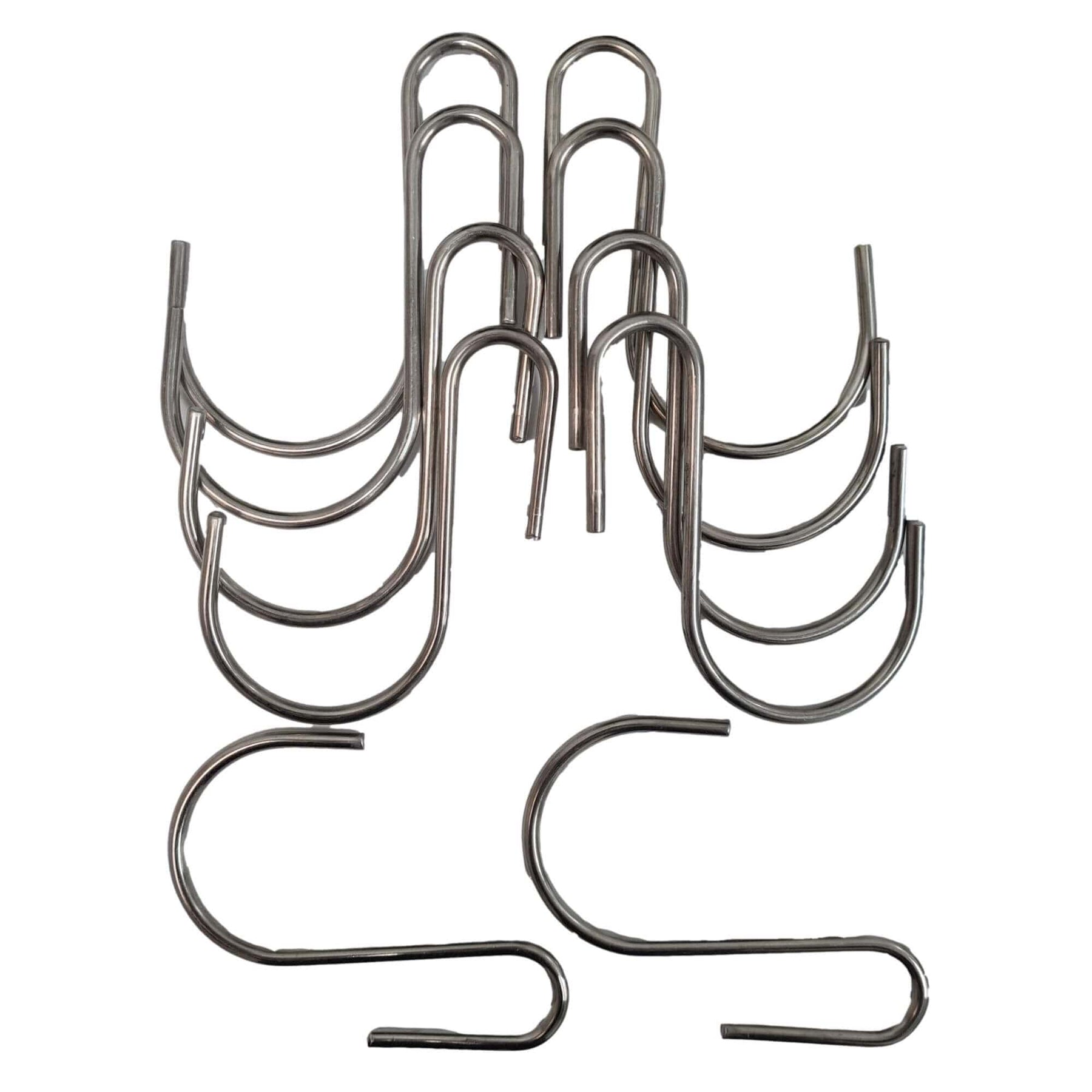 Stainless Steel Hanging Hooks 9cm x 7cm - 10 Pieces for Easy Green Wall Hanging - SuperSaverAU - view 1