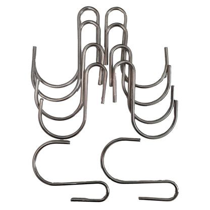 Stainless Steel Hanging Hooks 9cm x 7cm - 10 Pieces for Easy Green Wall Hanging