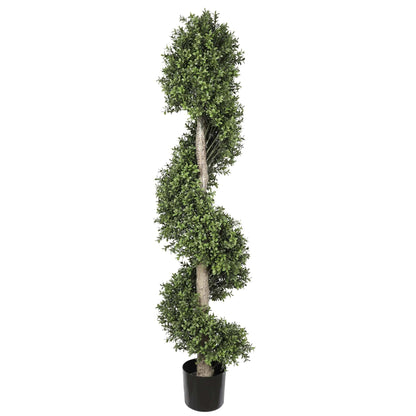 Artificial Spiral Topiary Tree 150cm High - Outdoor Suitable, UV Resistant