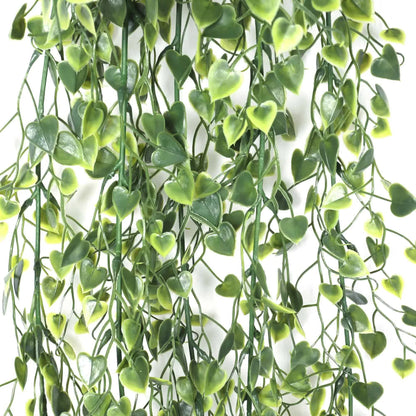 Heart Leaf Artificial Hanging Plant 90cm UV Resistant for Indoor/Outdoor Use