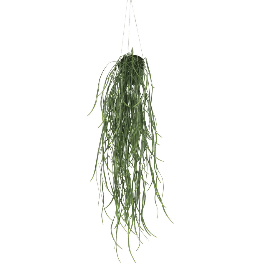 Designer Plants Artificial Hanging Potted Plant Willow Leaf 66cm UV Resistant - SuperSaverAU - view 1