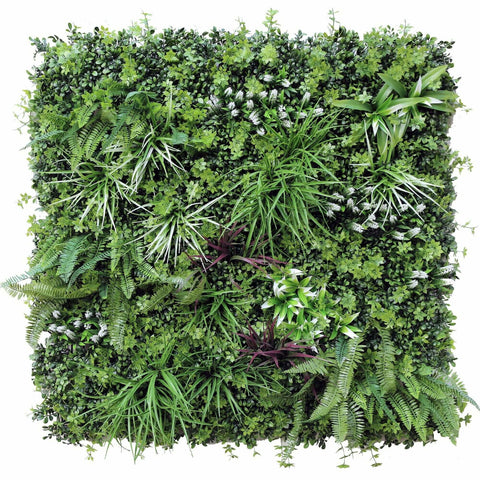 Vista Green Artificial Vertical Garden Panel 100cm x 100cm Recycled UV Resistant - SuperSaverAU - view 1