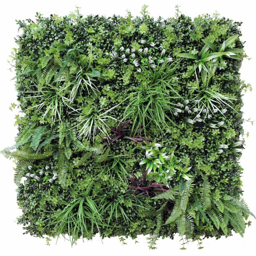 Vista Green Artificial Vertical Garden Panel 100cm x 100cm Recycled UV Resistant - SuperSaverAU - view 1
