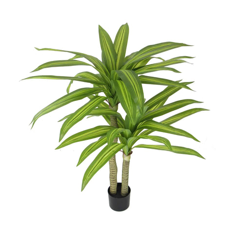 Artificial Multi Head Dracaena Tree 130cm - Real Touch Mixed Green Leaves - SuperSaverAU - view 1