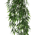Premium Artificial Hanging Bamboo Leaf Garland Bush – Dark Green 17 x 76cm