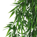 Premium Artificial Hanging Bamboo Leaf Garland Bush – Dark Green 17 x 76cm