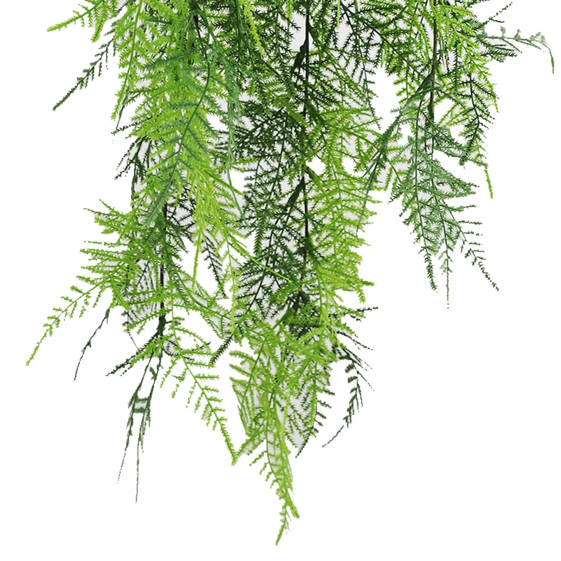 Premium Artificial Hanging Lace Fern Garland Bush – Vivid Green 15 x 76cm