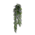 Premium Artificial Hanging Willow Leaf Garland Bush – Purple & Green 20 x 76cm