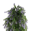 Premium Artificial Hanging Willow Leaf Garland Bush – Purple & Green 20 x 76cm