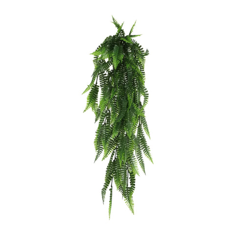 Artificial Hanging Fern Garland Bush UV Resistant Fire Rated 18cm x 76cm - SuperSaverAU - view 1