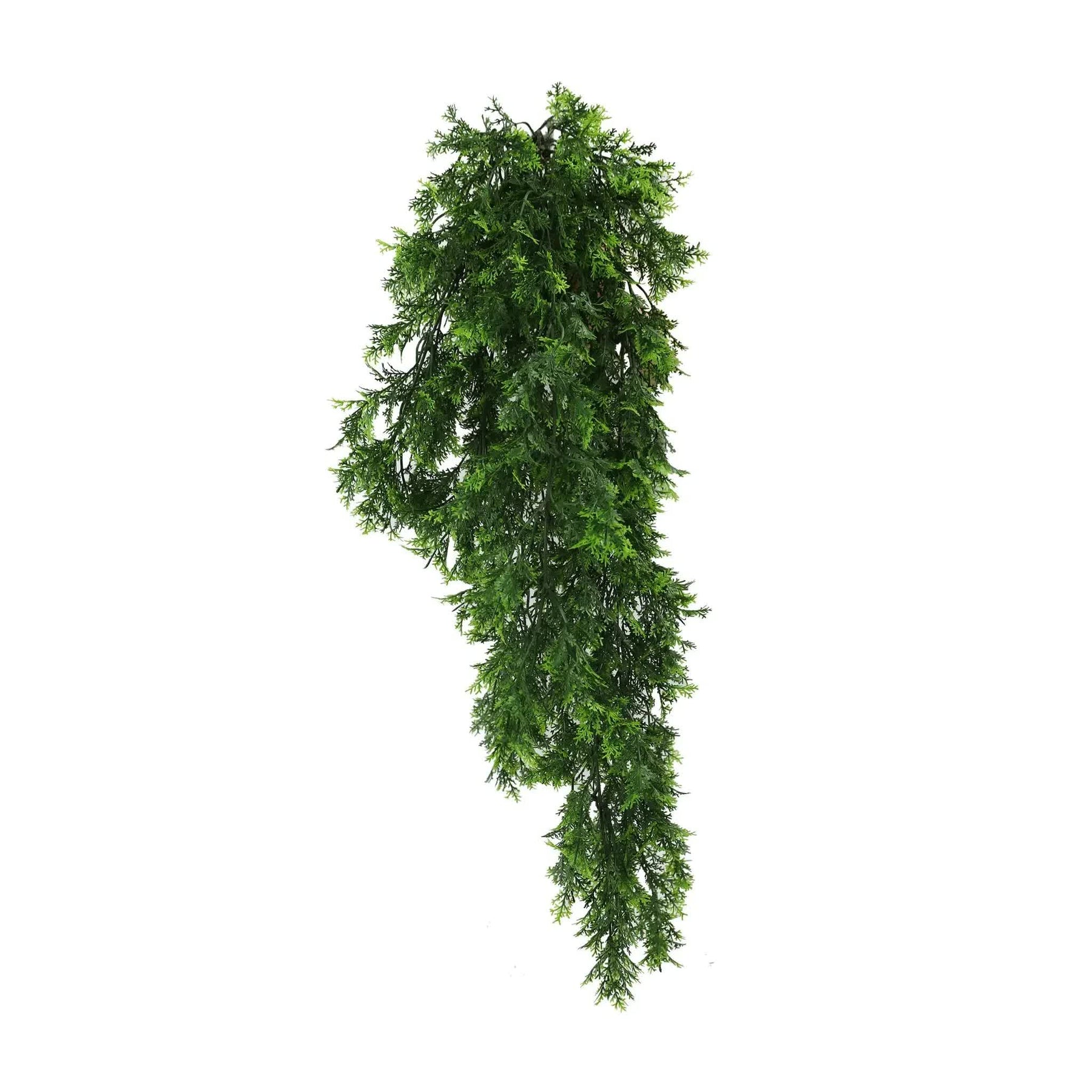 Artificial Mossy Hanging Cedar Vine Garland Bush UV Resistant Fire Rated 22cm x 76cm - SuperSaverAU - view 1