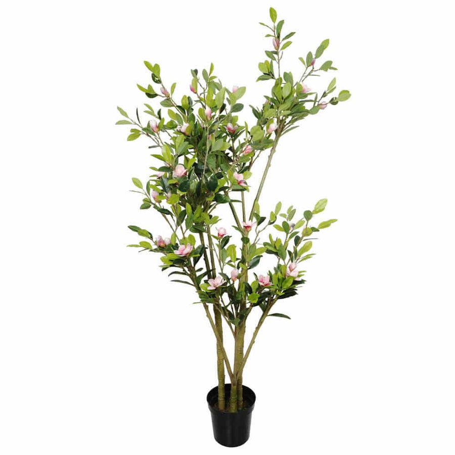 Faux Flowering Pink Magnolia Tree 250cm - Multi-Stemmed Decor for Events - SuperSaverAU - view 1
