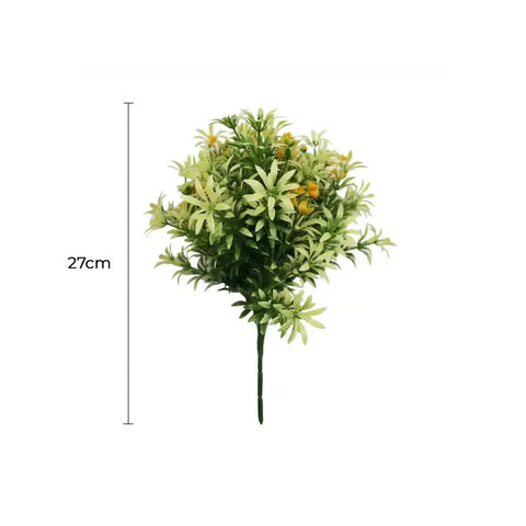 Artificial Dwarf Japanese Golden Yew UV Resistant 27cm Lifelike Stem Branch - SuperSaverAU - view 1
