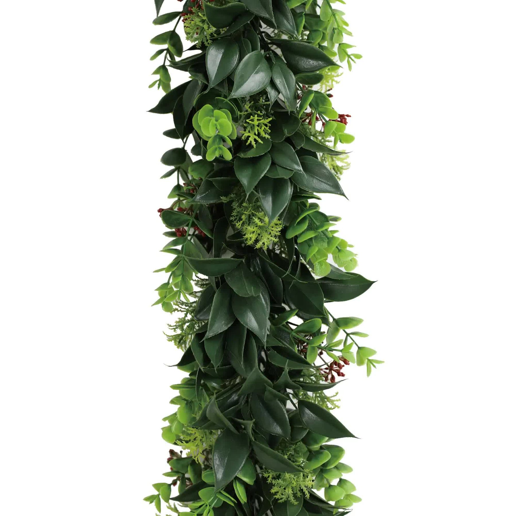 Artificial Extendable Hanging Wreath UV Resistant 55cm - Lifelike Greenery - SuperSaverAU - view 1