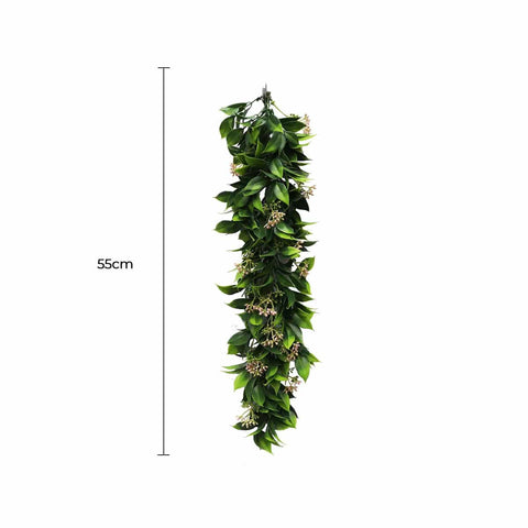 Artificial UV Resistant Hanging Garland with Blossoms - 55cm x 15cm - SuperSaverAU - view 1