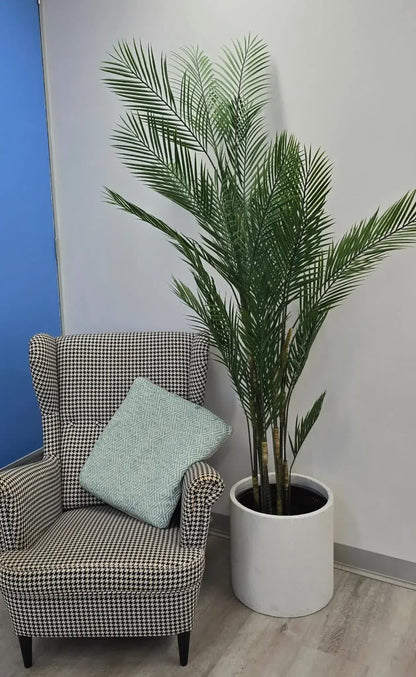 Premium Artificial Palm Tree 210cm UV Resistant, Realistic Fronds, Indoor/Outdoor Use