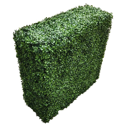 Premium Artificial Boxwood Hedge 100cm Long x 100cm High, UV Resistant, Portable