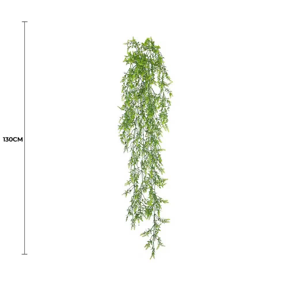 Artificial Dense Hanging Evergreen Plant (two-tone) UV Resistant 130cm
