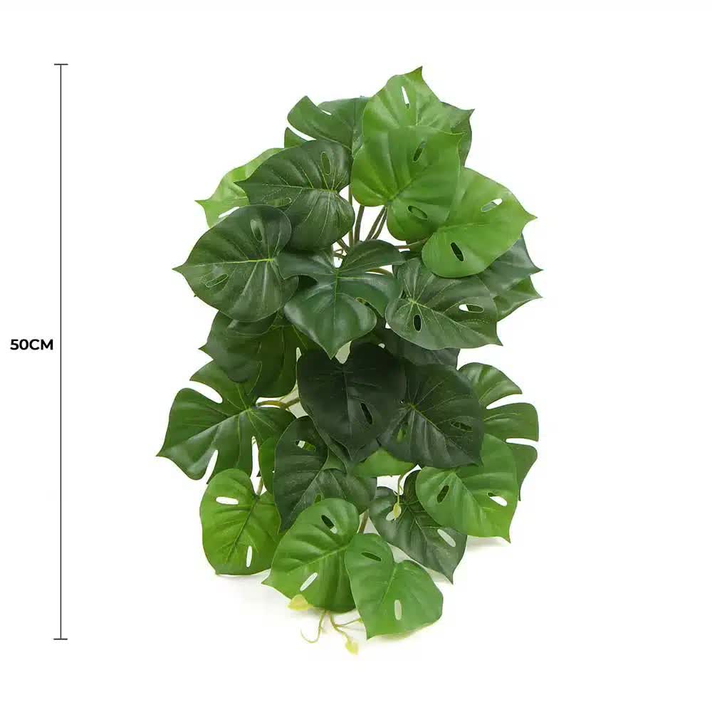 Artificial Monstera Adansonii Plant 50cm - Lifelike Indoor Decor, Easy Maintenance - SuperSaverAU - view 2