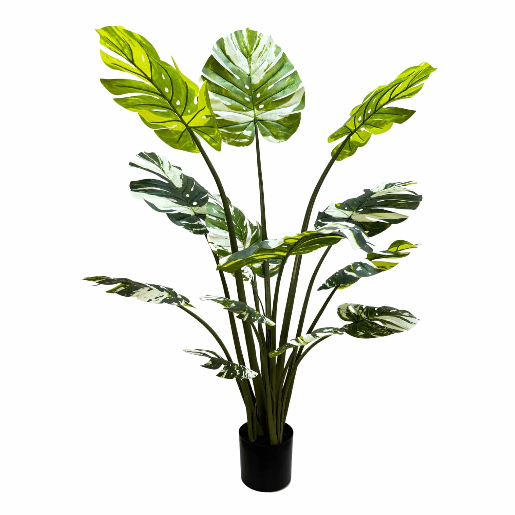 Luxe Foliage 150cm Artificial Potted Monstera & Palm Plant - Zero Maintenance - SuperSaverAU - view 2