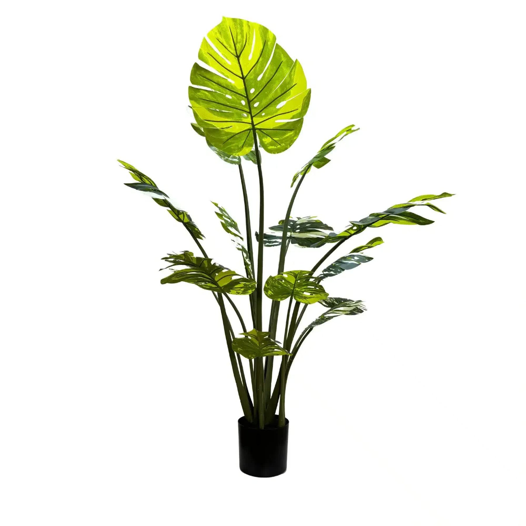 Luxe Foliage 150cm Artificial Potted Monstera & Palm Plant - Zero Maintenance - SuperSaverAU - view 4