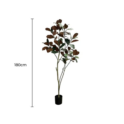 Artificial 180cm Magnolia Tree - Realistic, Maintenance-Free, Versatile Decor