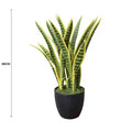 UV Resistant Artificial Mother in Law Tongue / Yellow Tongue Sansevieria 60cm - SuperSaverAU - view 1