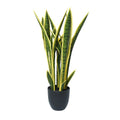UV Resistant Artificial Mother in Law Tongue / Yellow Tongue Sansevieria 60cm - SuperSaverAU - view 2