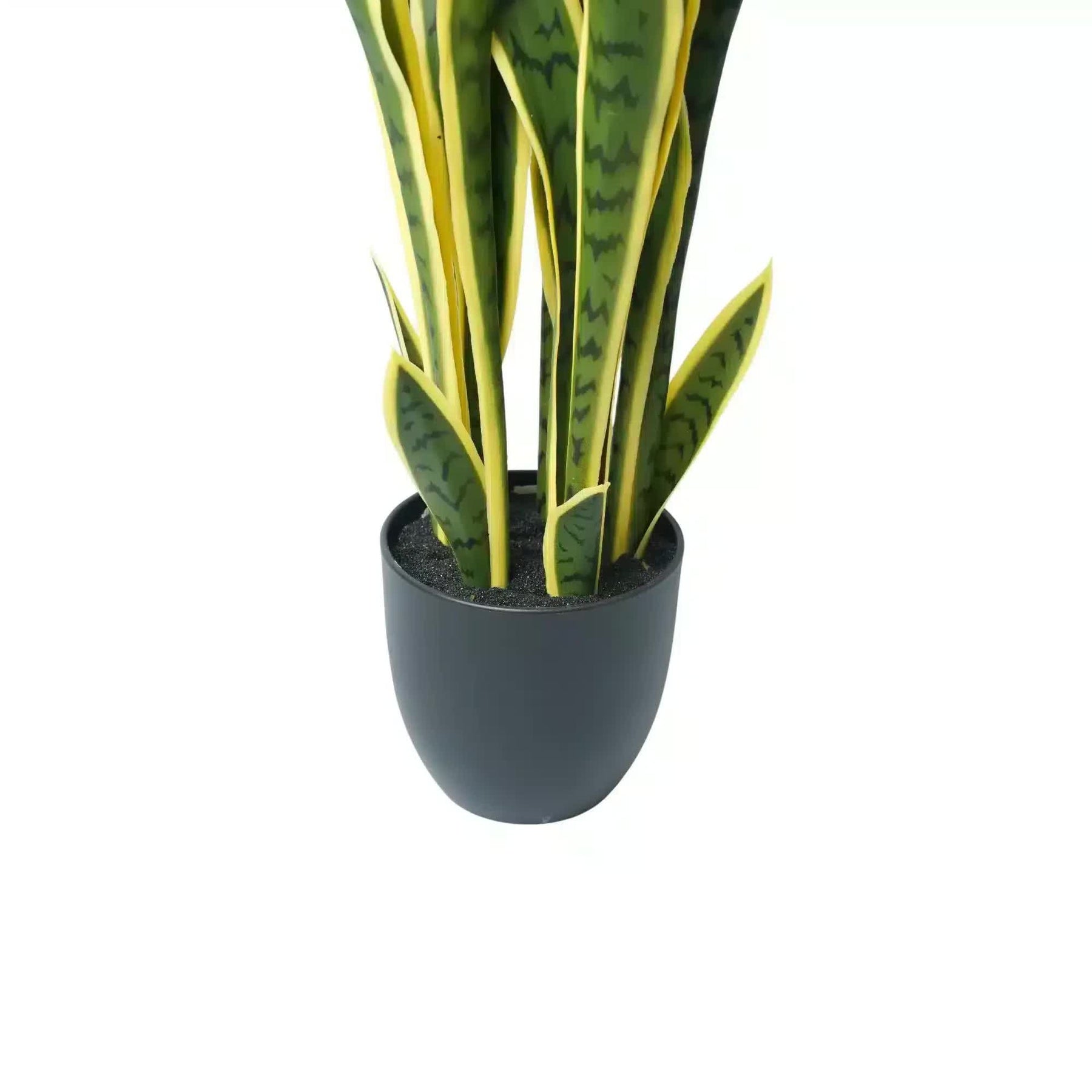 UV Resistant Artificial Mother in Law Tongue / Yellow Tongue Sansevieria 60cm - SuperSaverAU - view 4