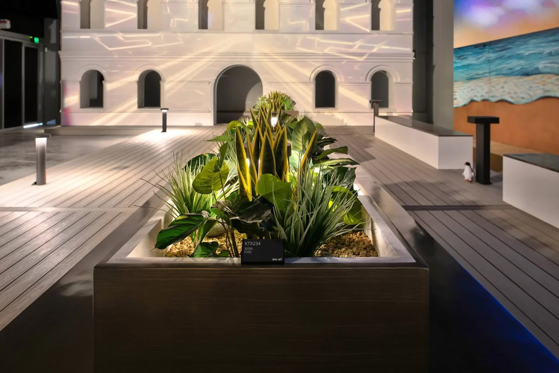 UV Resistant Artificial Mother in Law Tongue / Yellow Tongue Sansevieria 60cm - SuperSaverAU - view 5