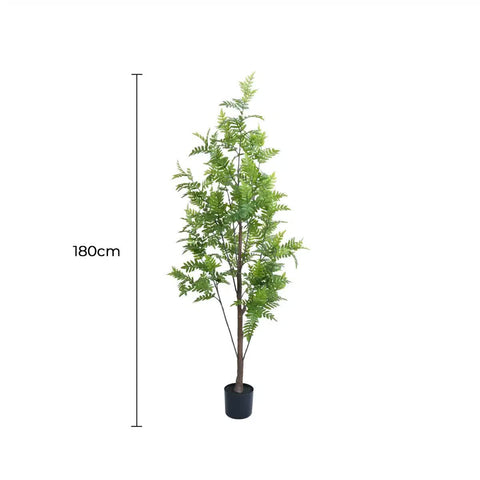 Artificial Bracken Palm Tree 180cm - Real Touch, Easy Assembly, Maintenance-Free - SuperSaverAU - view 1
