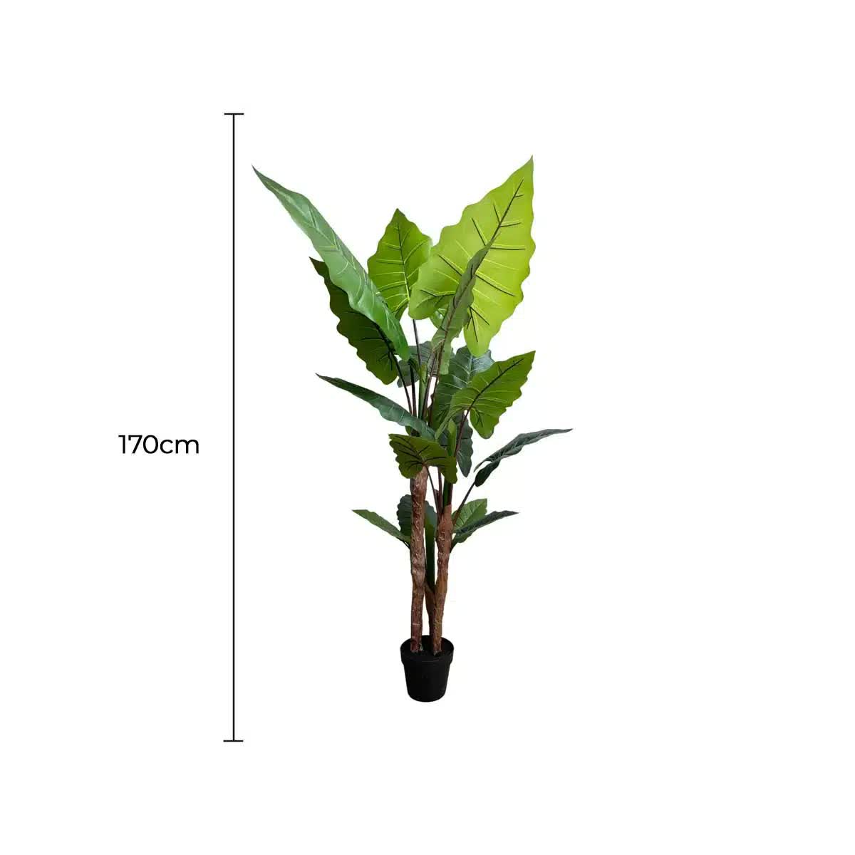 Nearly Natural Artificial Taro Plant 170cm - Realistic, Maintenance-Free Decor - SuperSaverAU - view 1