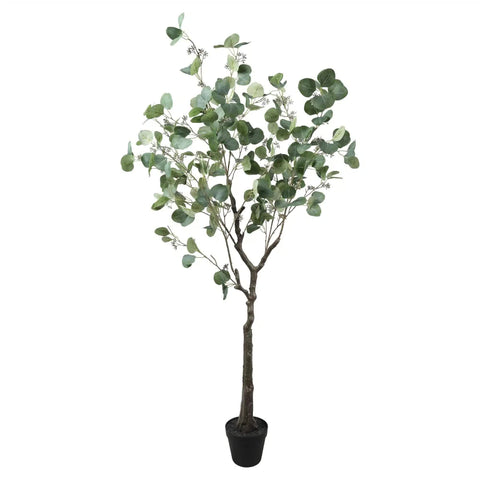 Artificial Eucalyptus Tree 150cm - Hand-Crafted Australian Red Box Foliage - SuperSaverAU - view 1