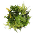Hanging Artificial Green Wall Disc 40cm with Black Frame & Draping Plants - SuperSaverAU - view 2