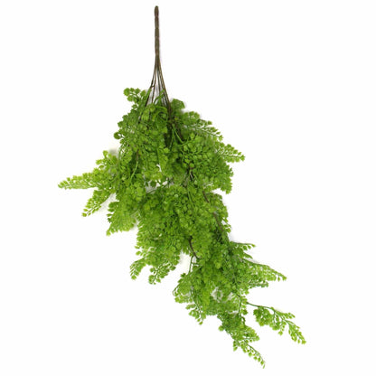 Hanging Native Green Dense Maiden Hair Fern Bush UV Resistant 80cm
