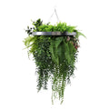 Premium Silver Hanging Frame 40cm UV Resistant Faux Plant Arrangement - SuperSaverAU - view 1