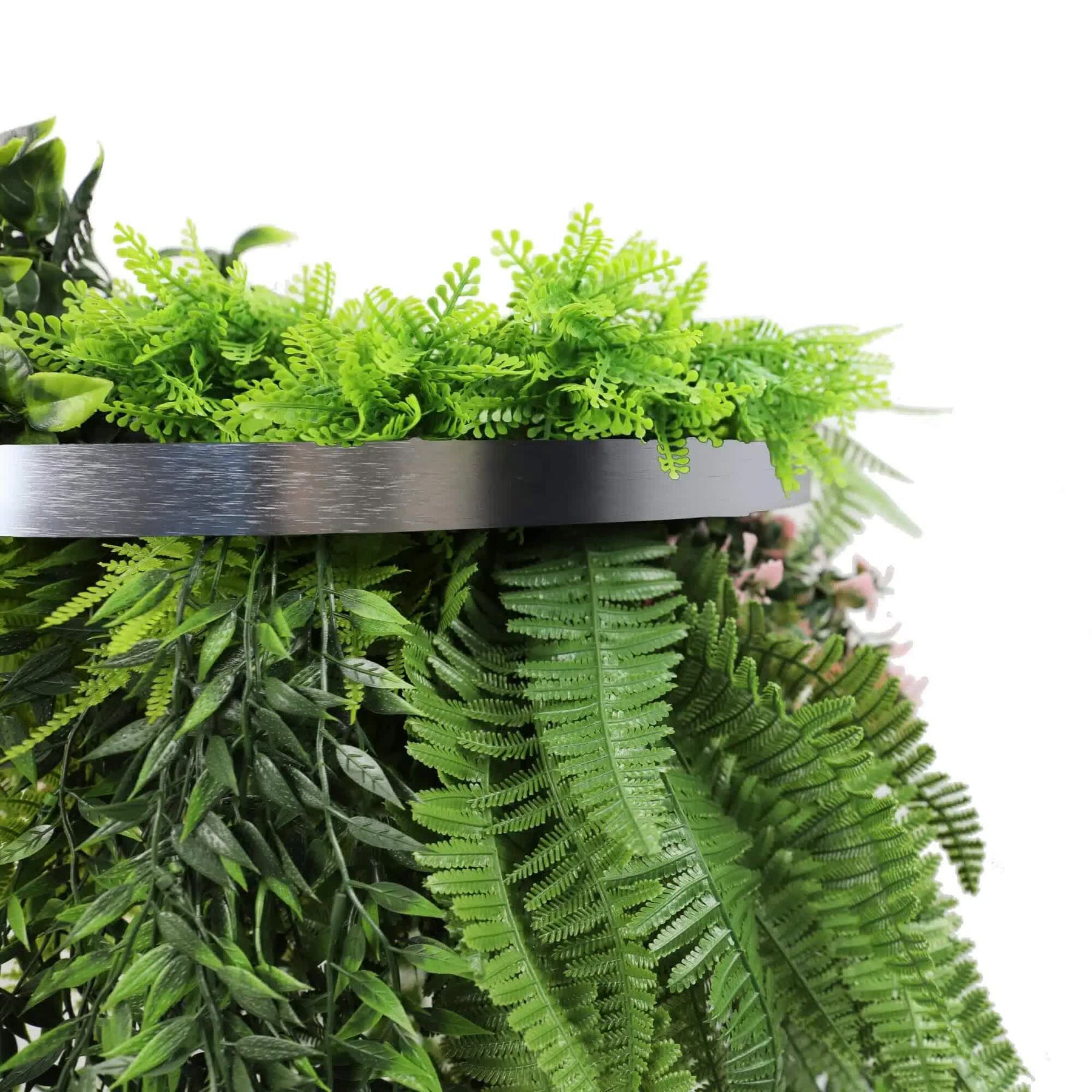 Premium Silver Hanging Frame 40cm UV Resistant Faux Plant Arrangement - SuperSaverAU - view 3